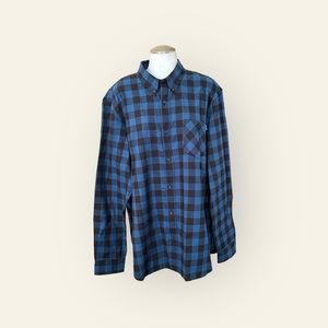 Men’s XL Timberland NWOT blue plaid button down.